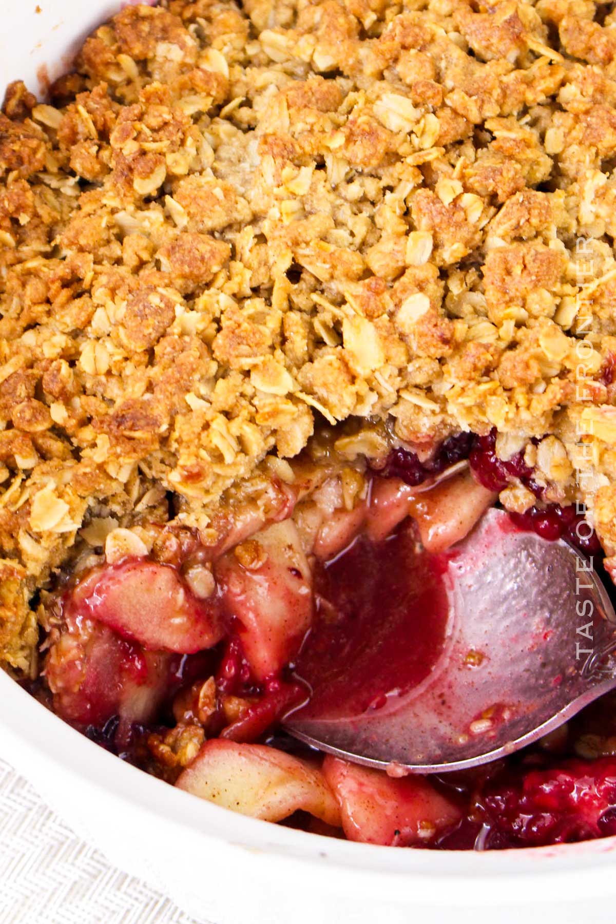 Apple Blackberry Crumble