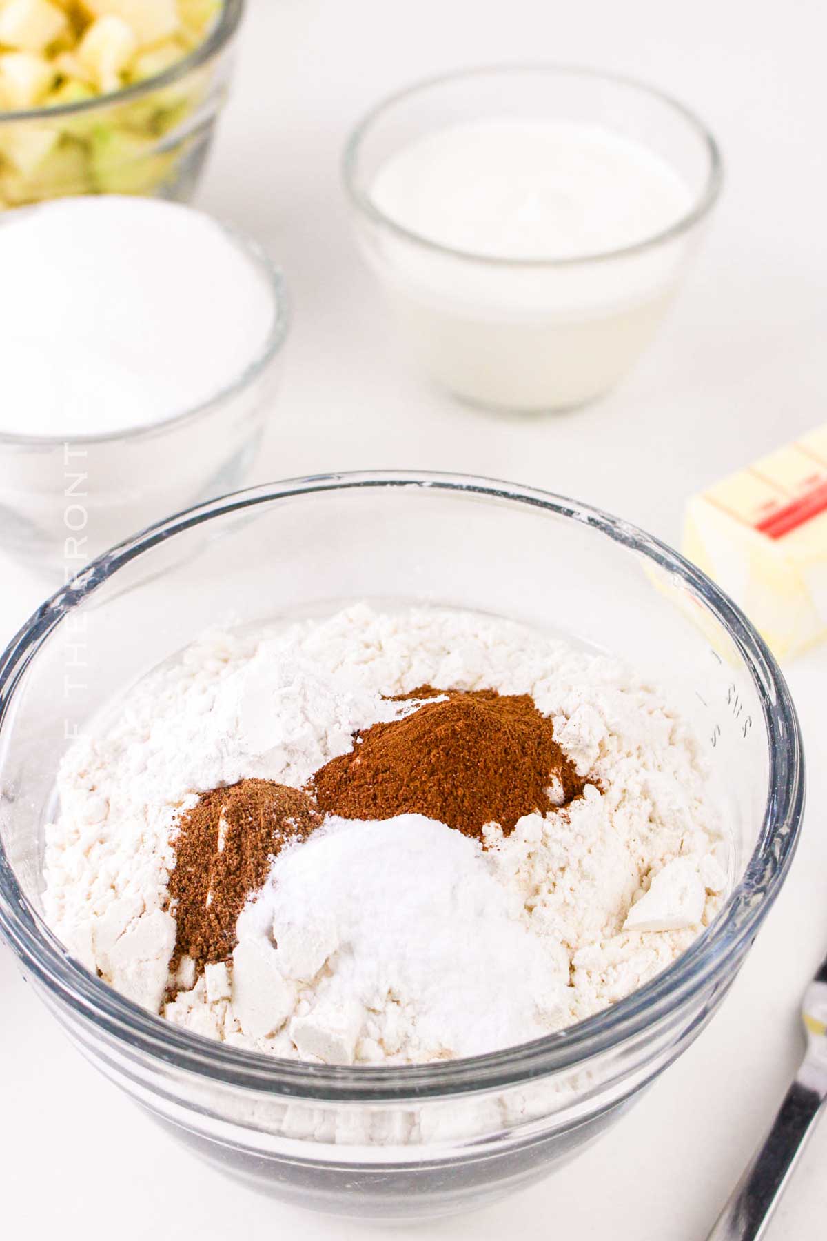 mixing the spices