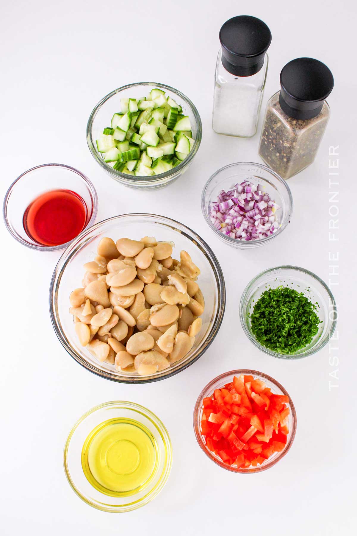 Butter Bean Salad ingredients