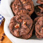 Chocolate Chocolate Chip Pecan Cookies