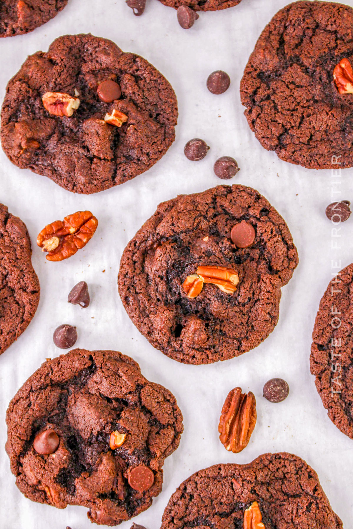 how to make Chocolate Chocolate Chip Pecan Cookies