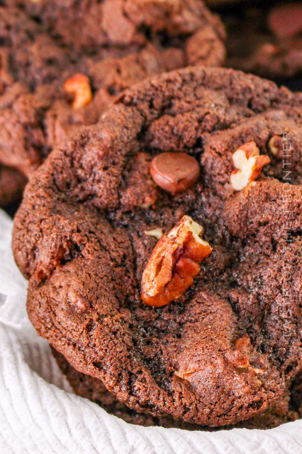 Chocolate Chocolate Chip Pecan Cookie recipe