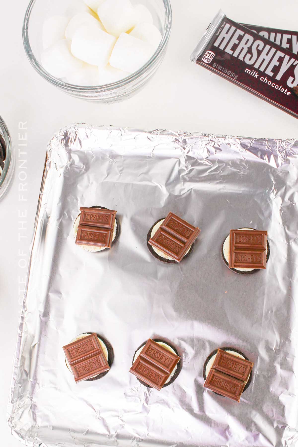 making the treats for baking