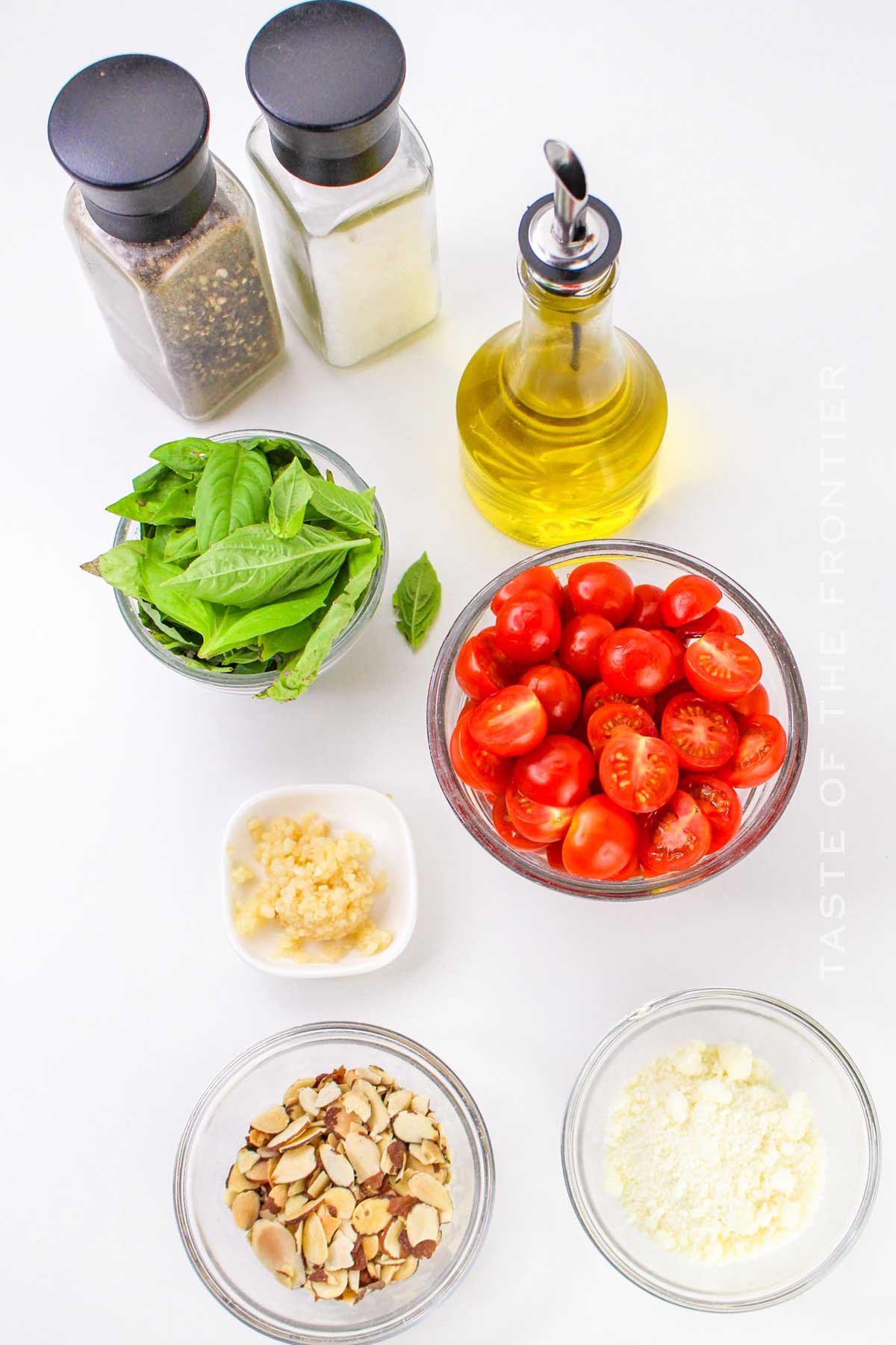 Pesto alla Trapanese ingredients