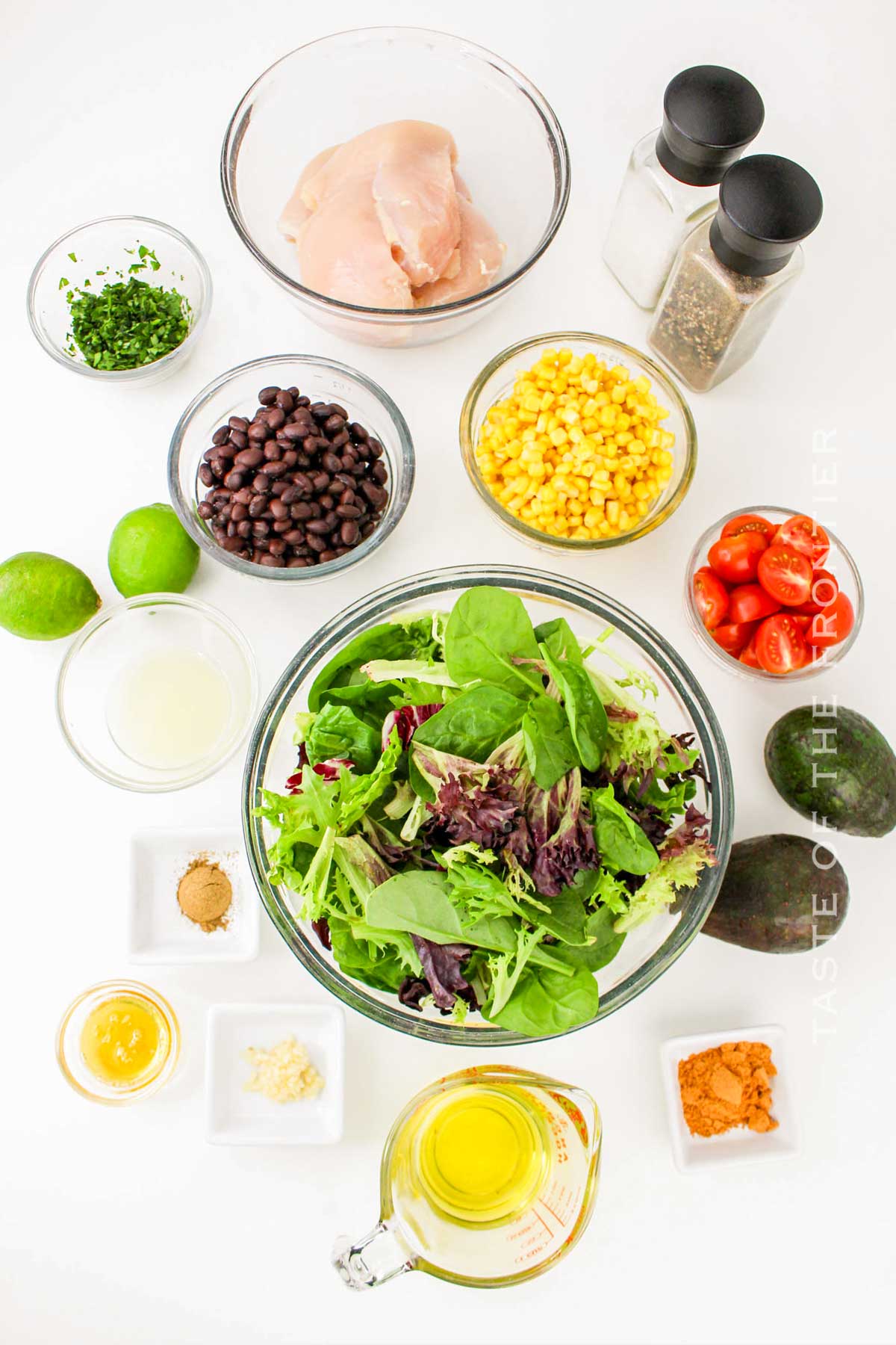 Southwest Chicken Salad ingredients