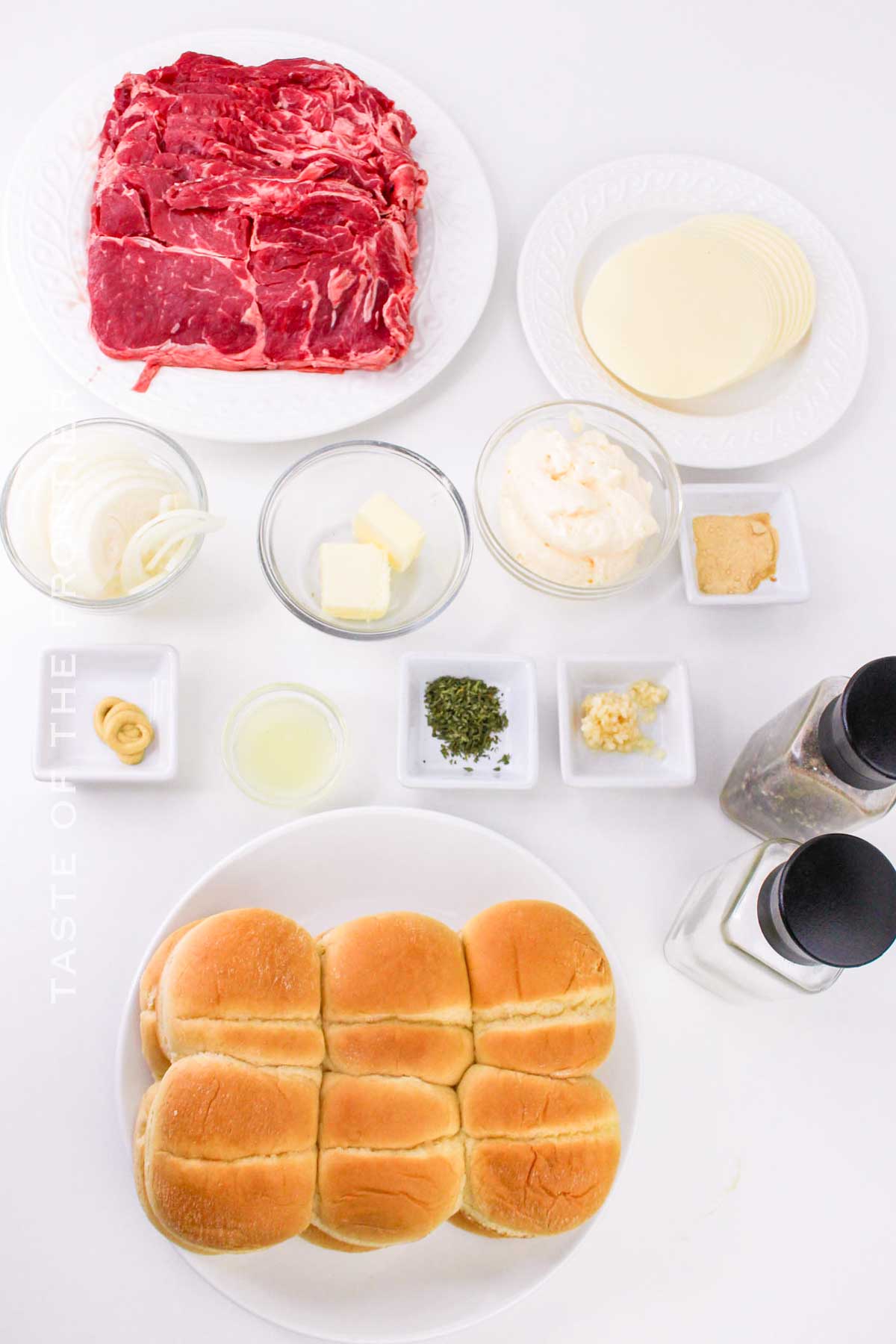 Steak and Cheese Slider ingredients