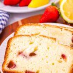 Strawberry Lemonade Pound Cake