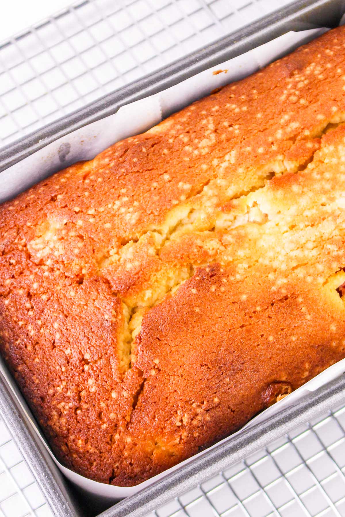 baked loaf cake