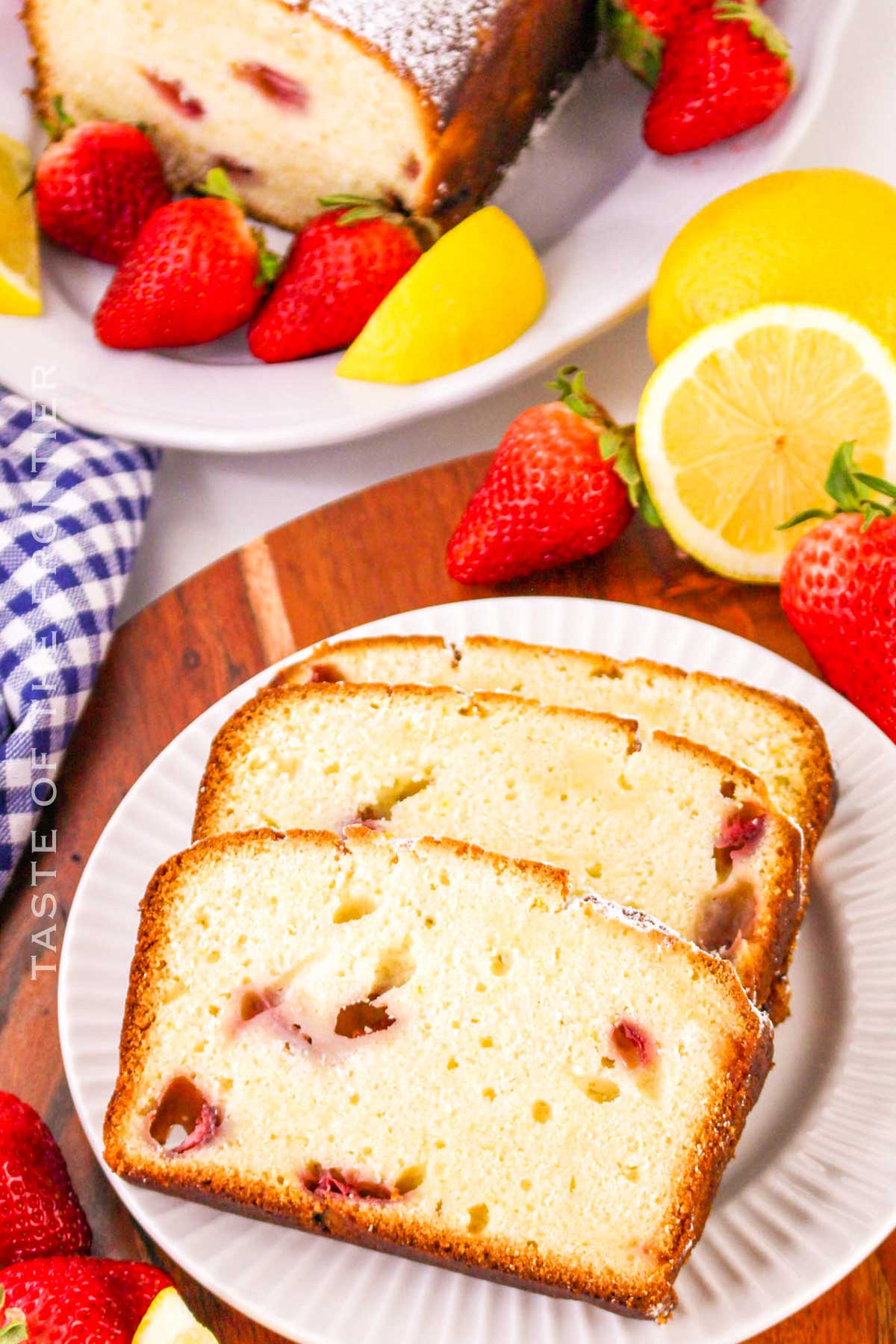 Strawberry Lemonade Pound Cake recipe