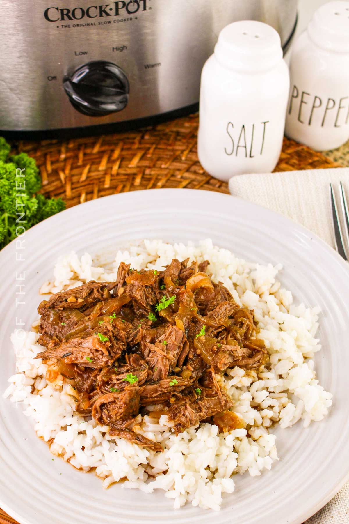 slow cooker Braised Steak and Onions