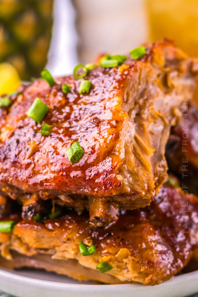 Slow Cooker Hawaiian Ribs - Yummi Haus