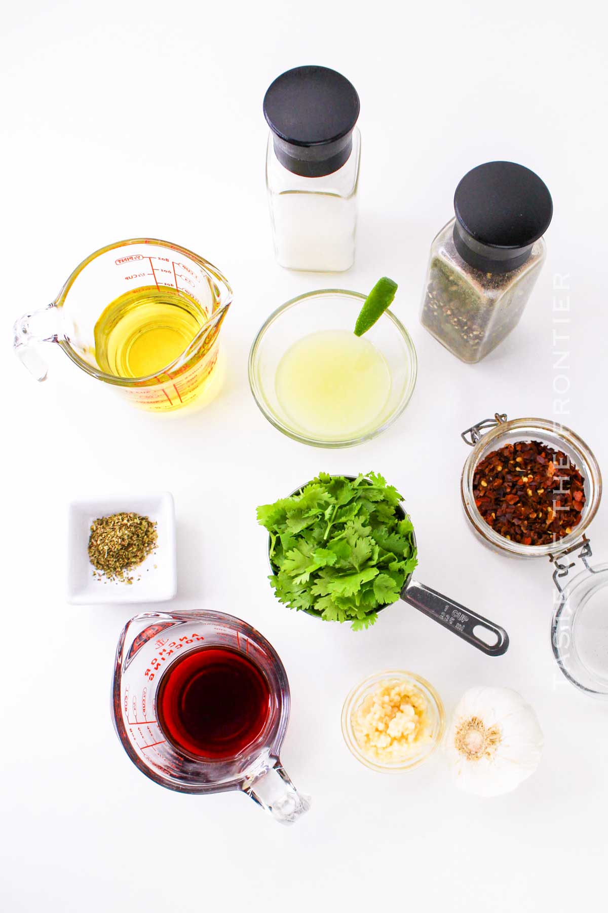 Cilantro Chimichurri Sauce ingredients