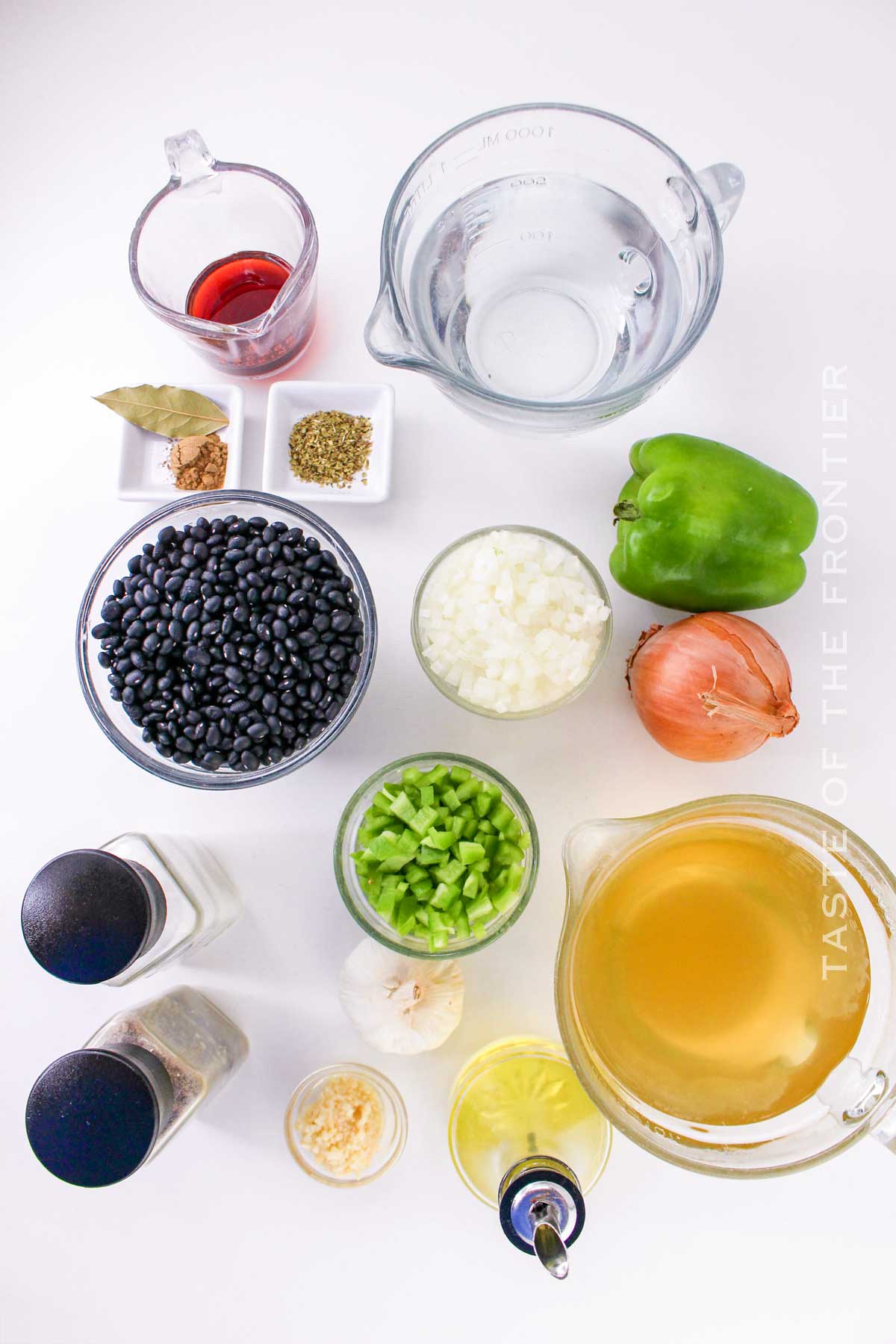 Black Beans Instant Pot ingredients