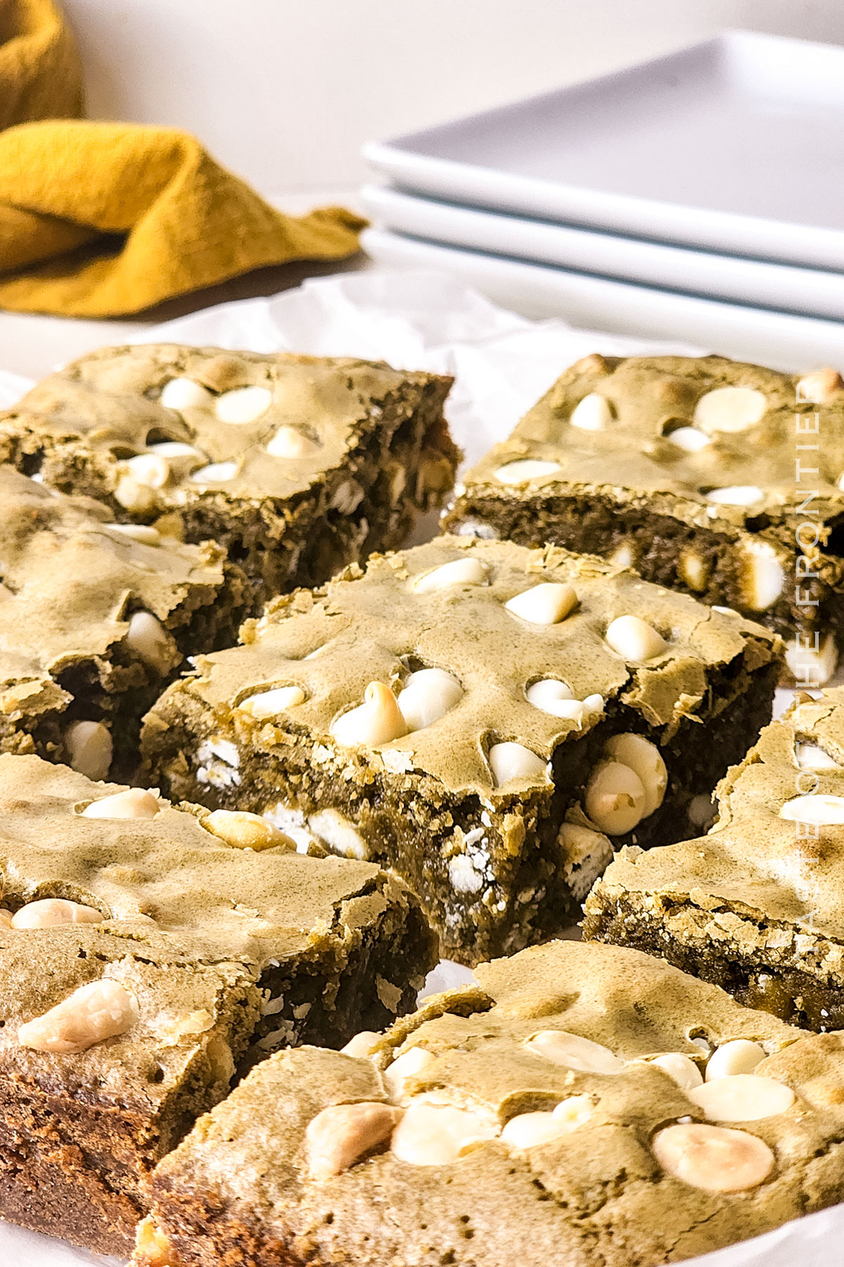 dessert bars with matcha