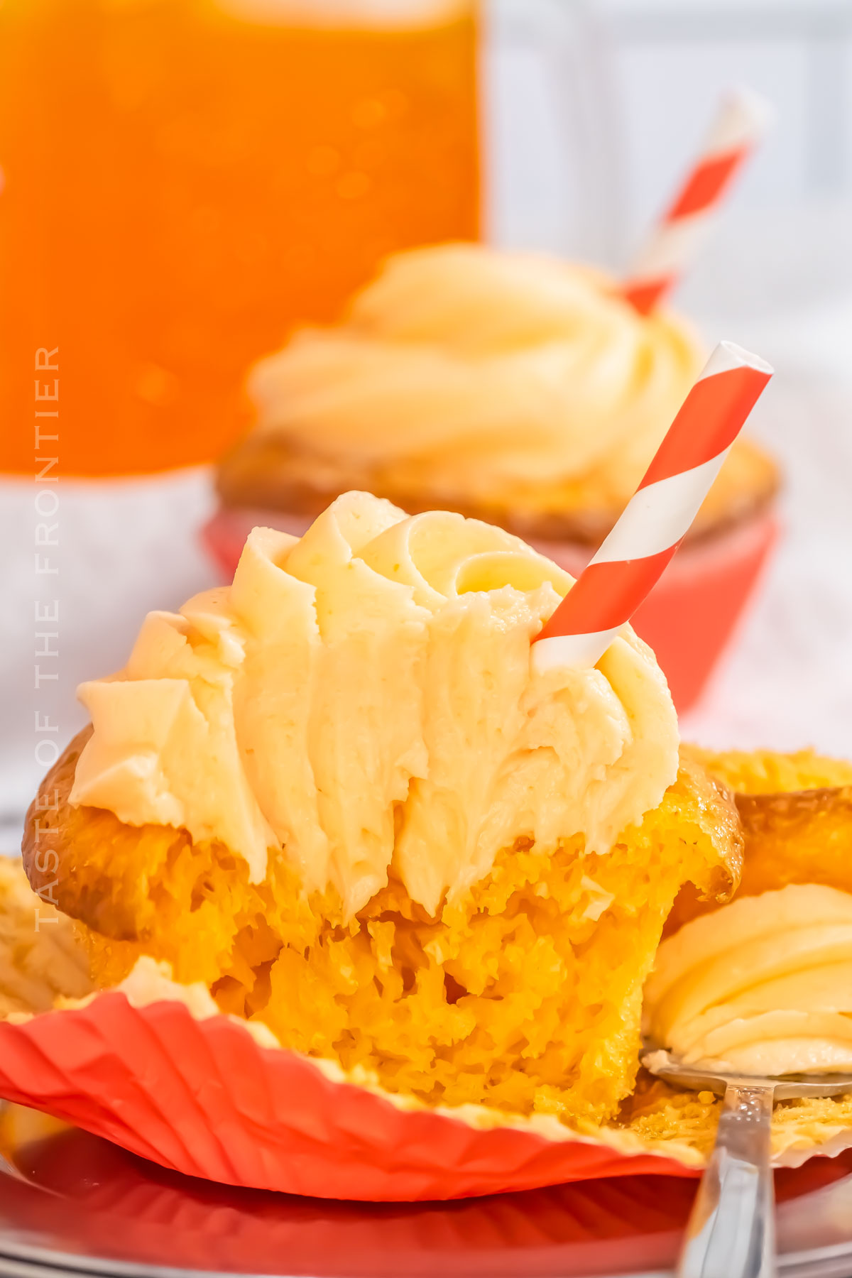 cupcakes with orange soda