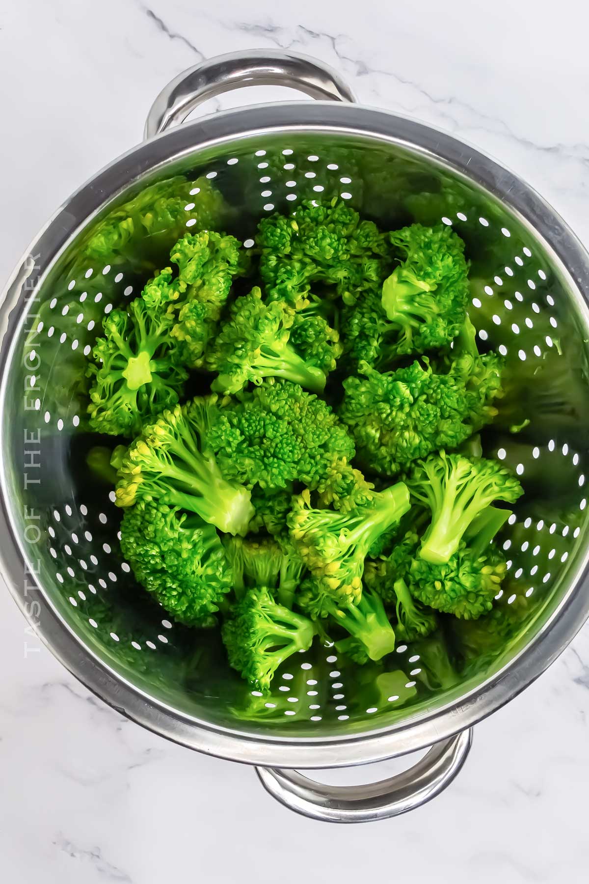 blanched broccoli