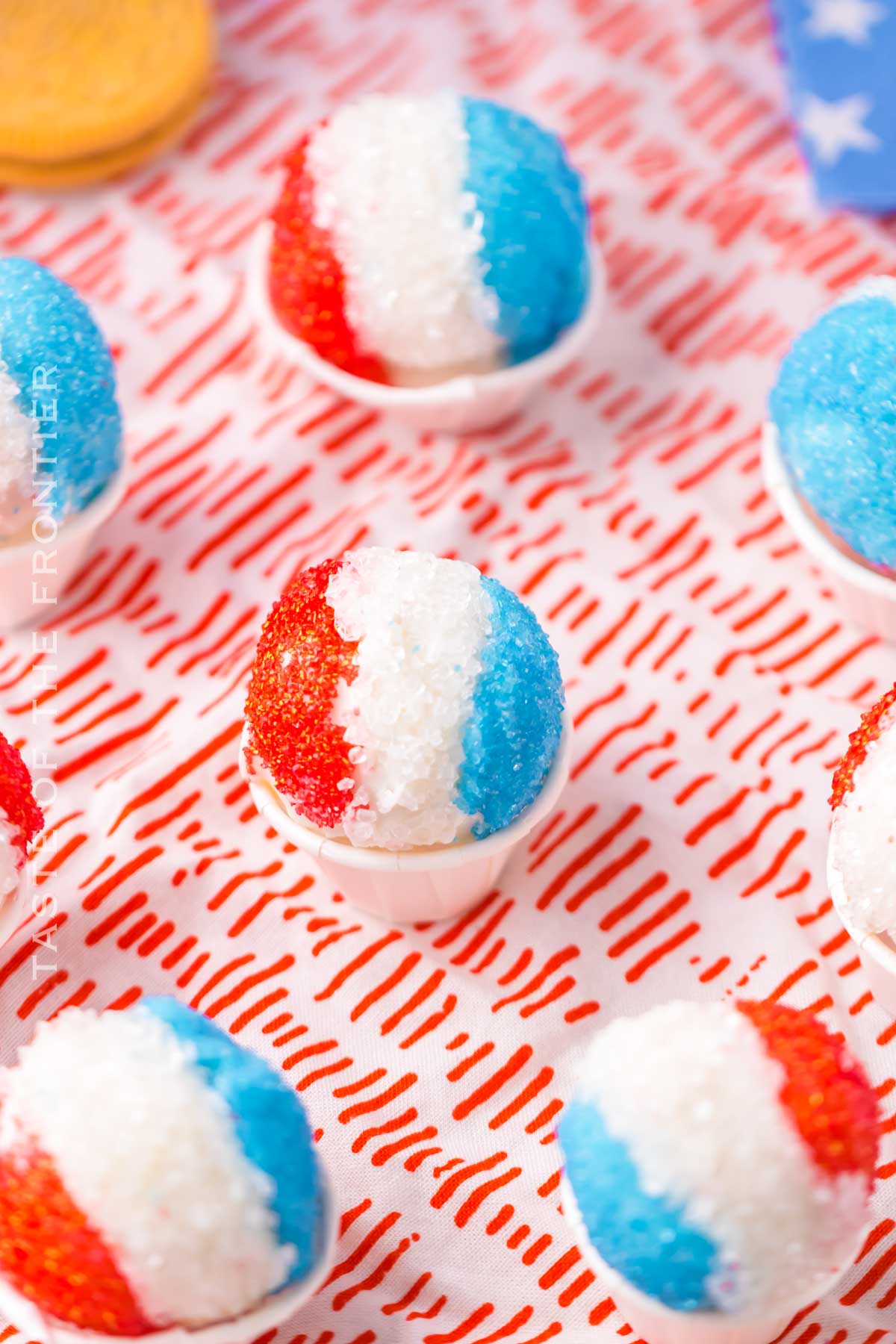 patriotic Oreo balls