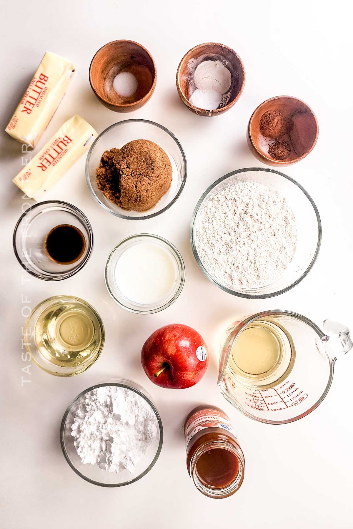 Apple Cider Cupcake ingredients