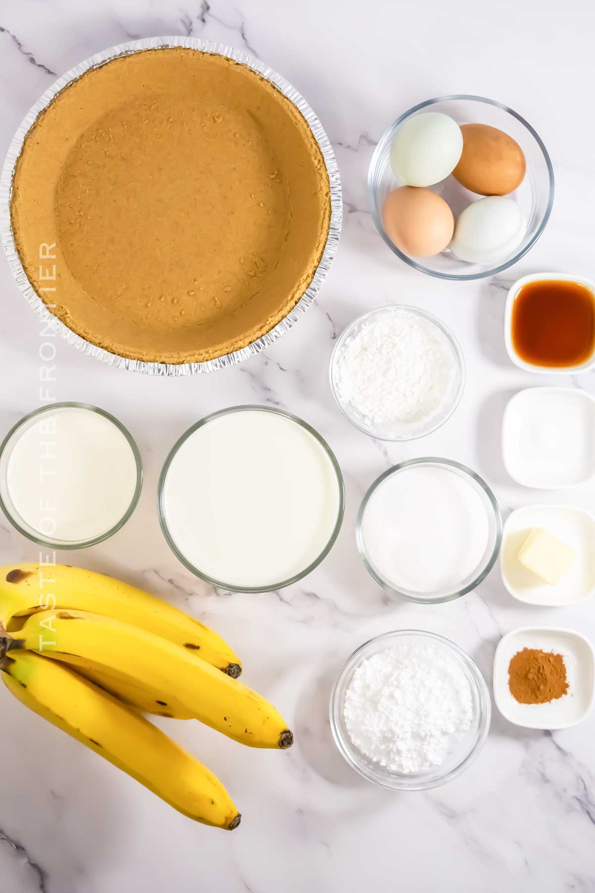 Banana Cream Pie ingredients