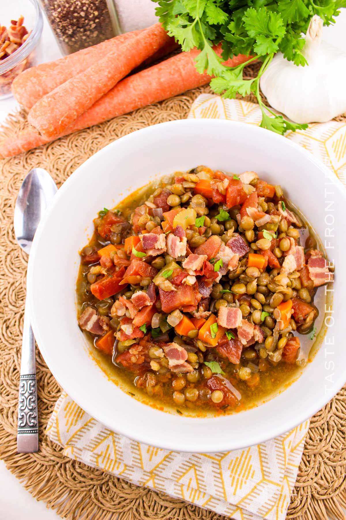 Bacon and Lentil Soup recipe