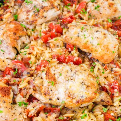 Baked Chicken and Orzo