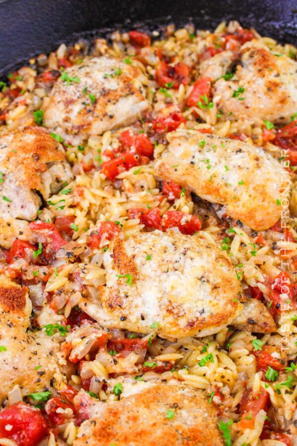 Baked Chicken and Orzo