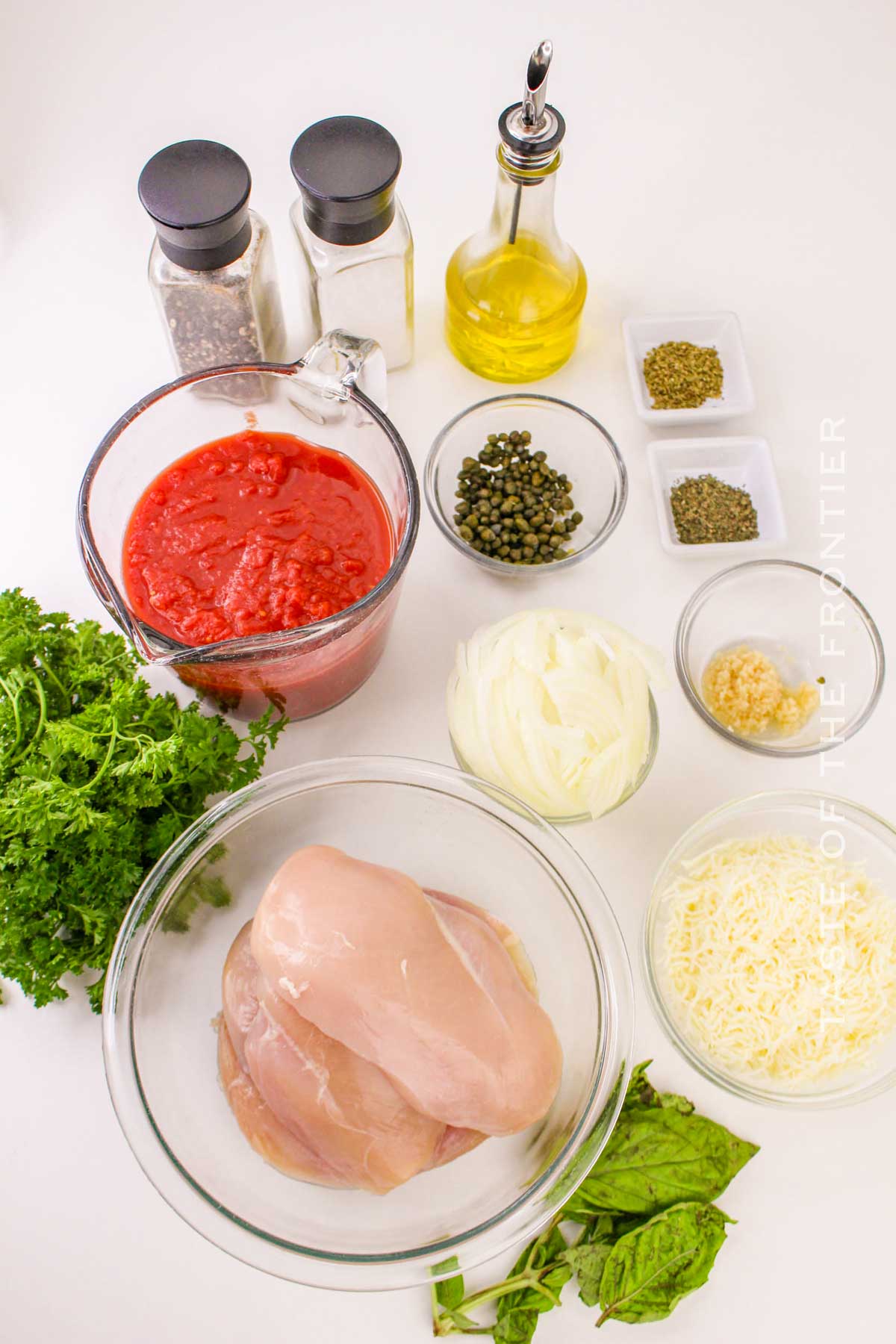 Chicken Pizzaiola ingredients