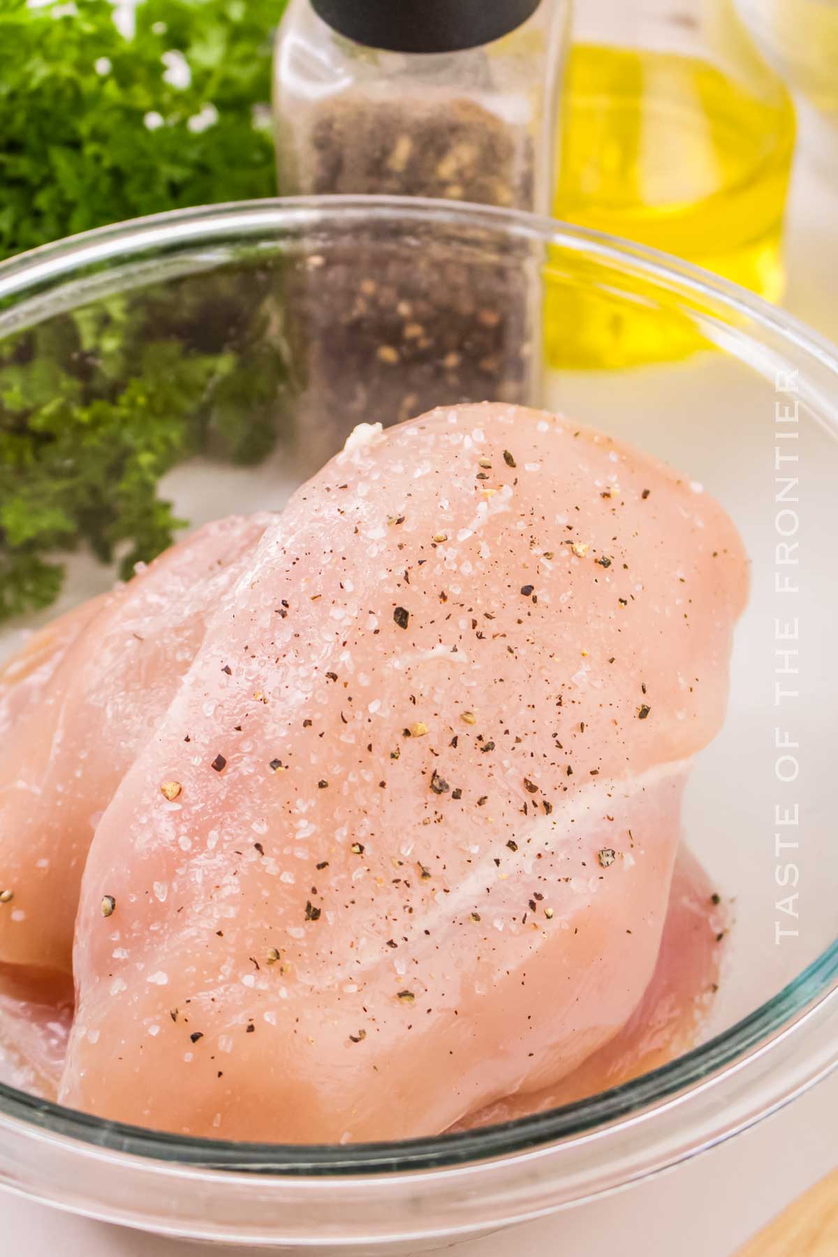 seasoning the chicken