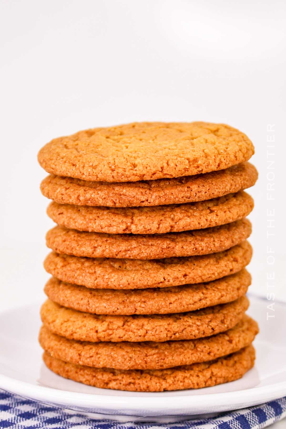 stack of chewy cookies