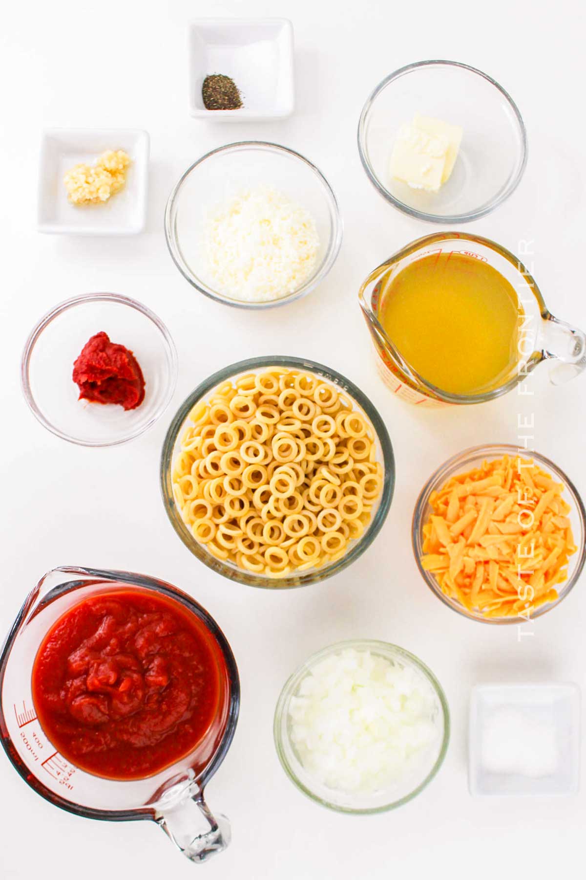 Homemade Spaghettios ingredients