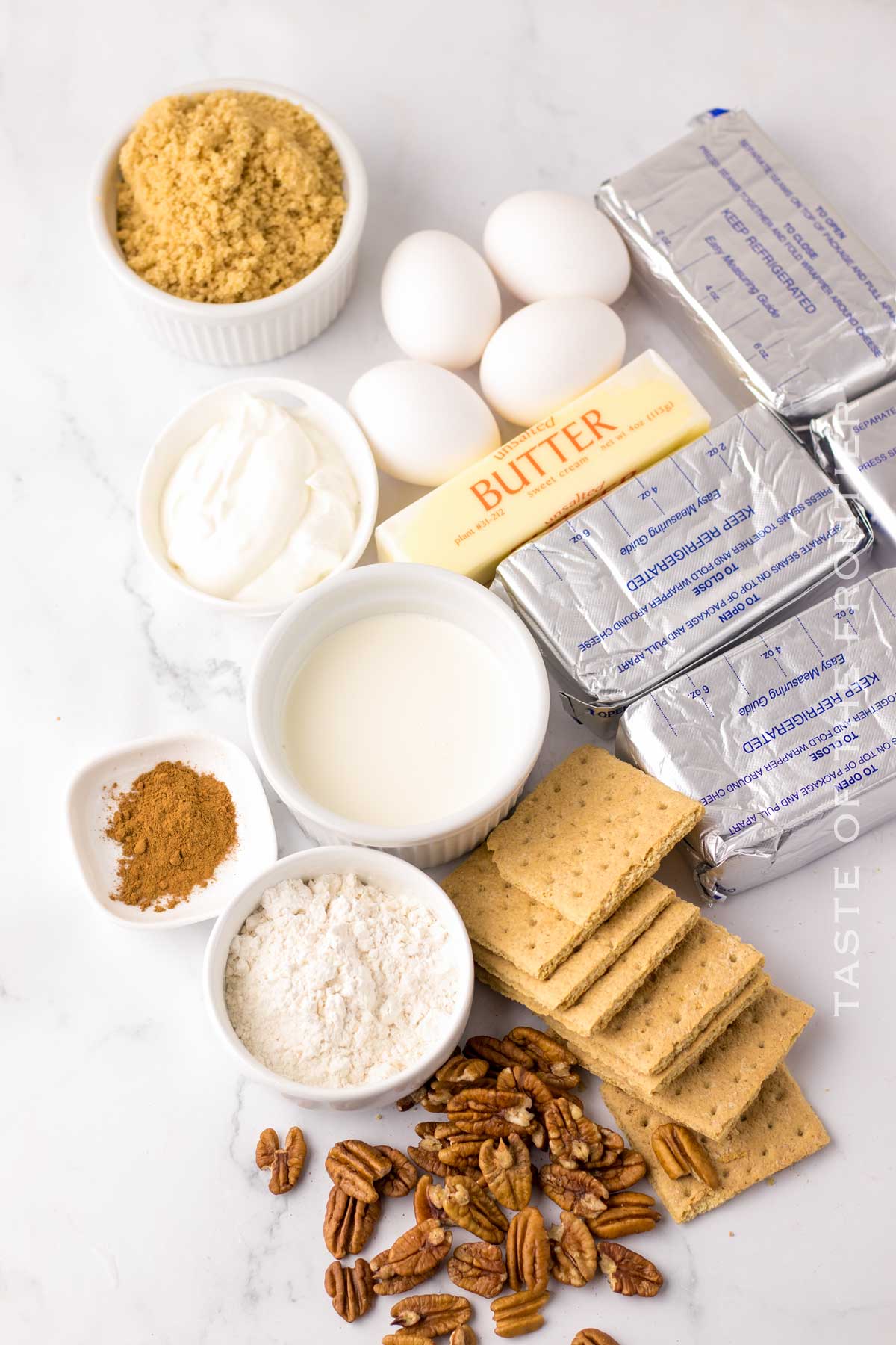 Pecan Pie Cheesecake ingredients