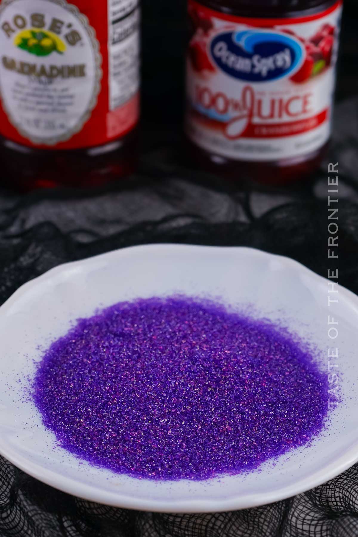 purple sanding sugar