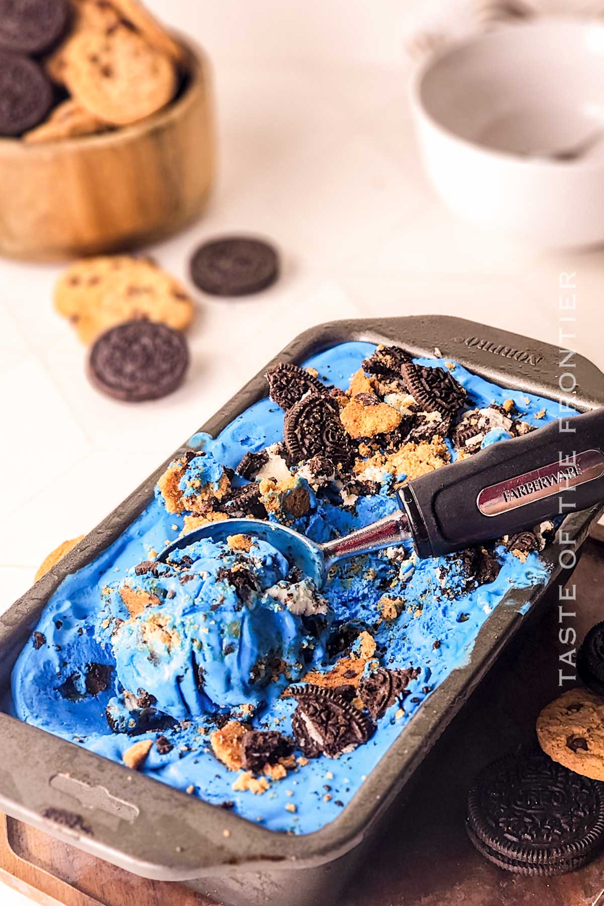 homemade Cookie Monster Ice Cream