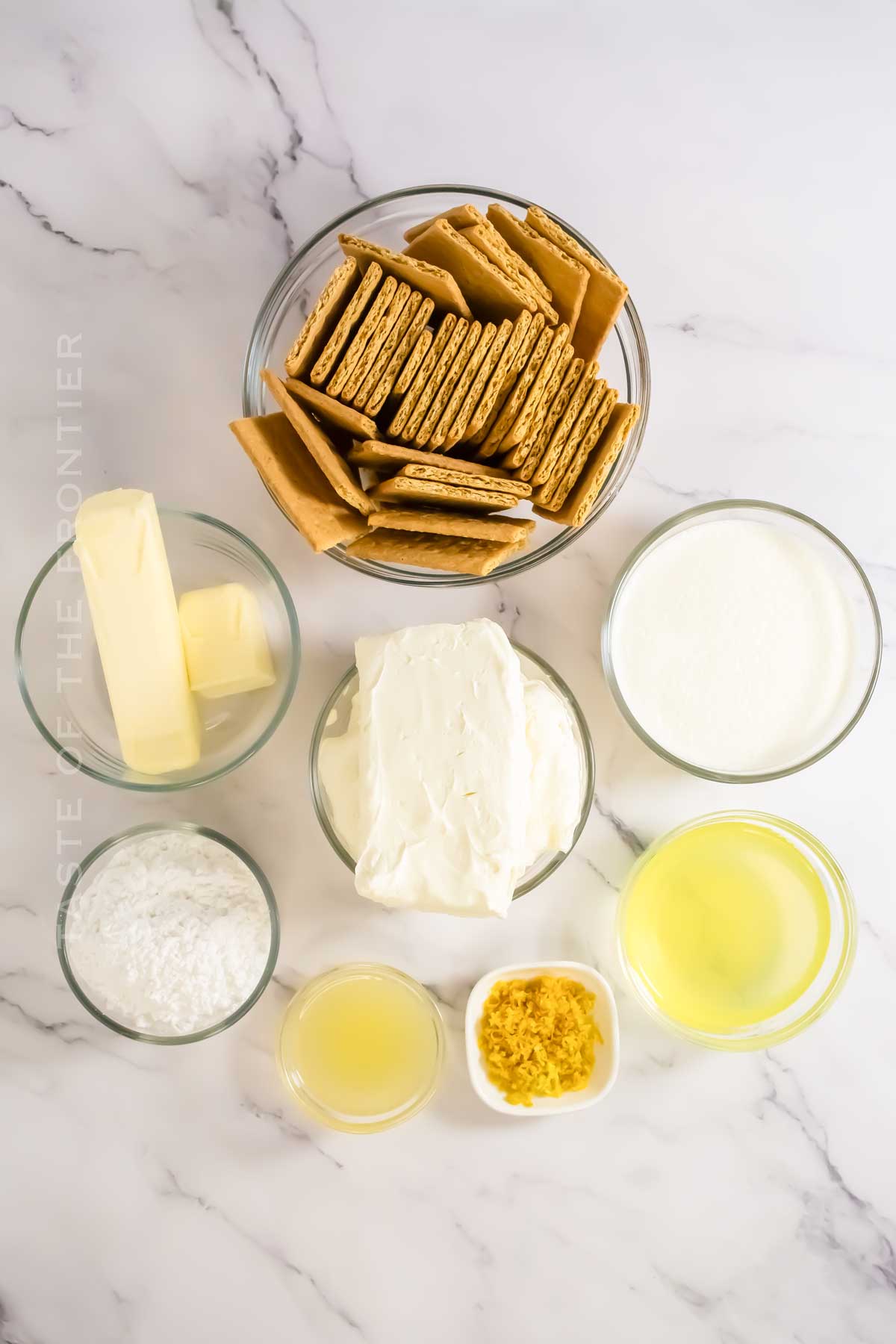 Limoncello Cheesecake ingredients