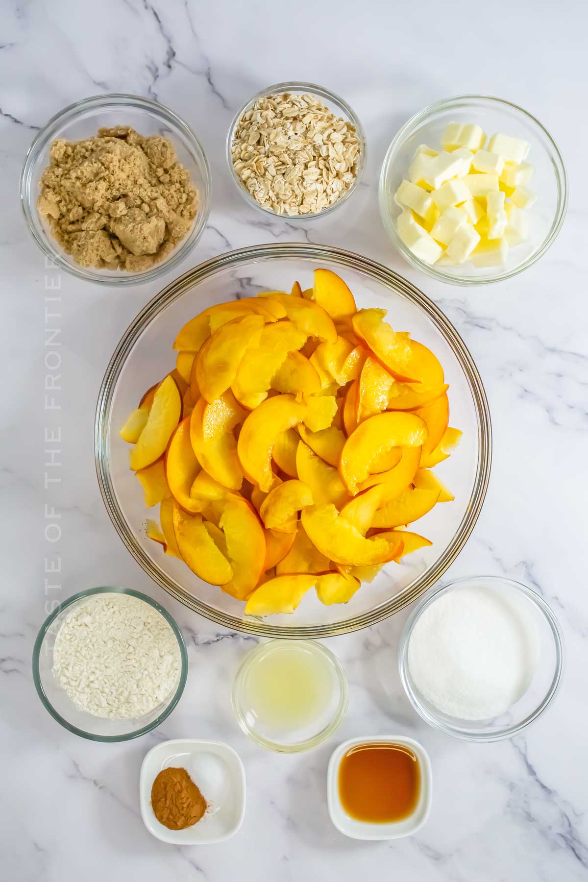 Peach Crisp ingredients