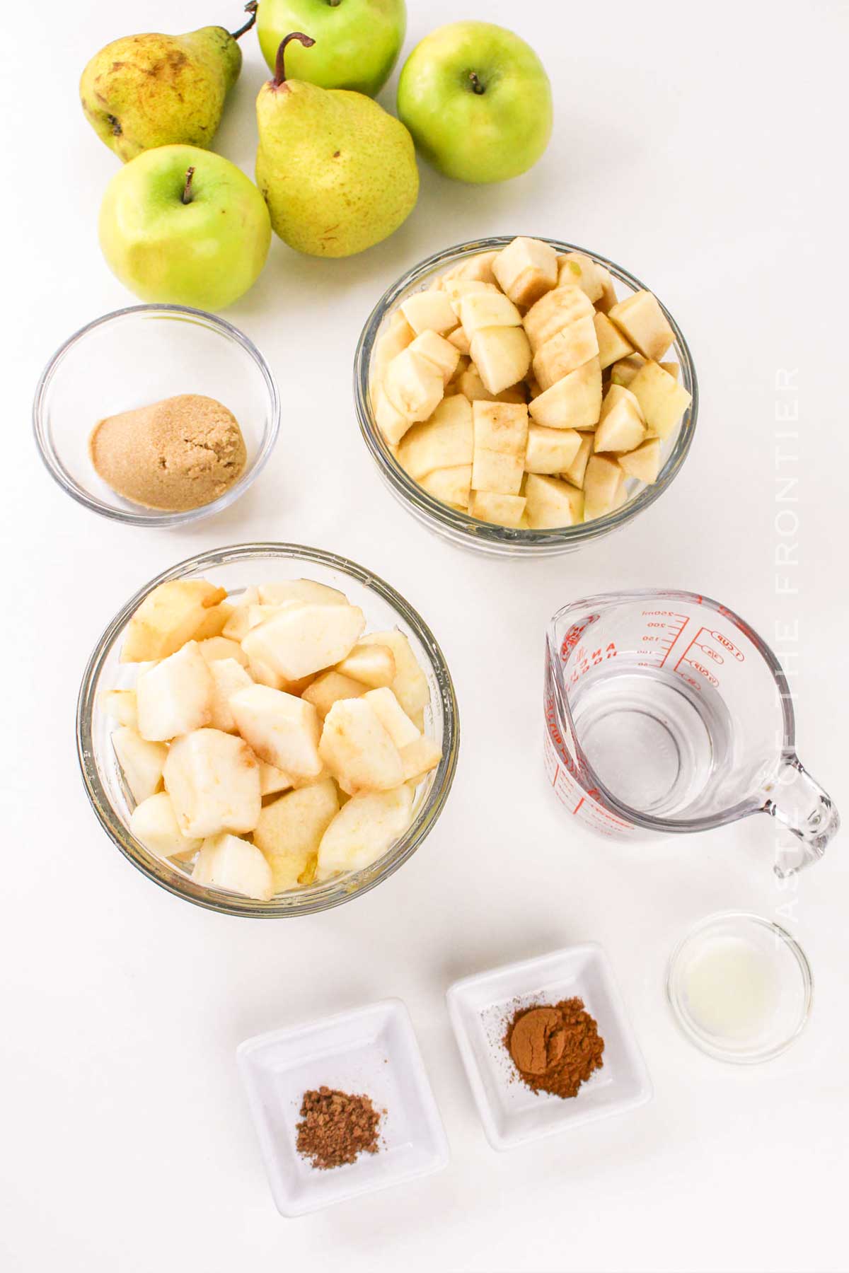 Apple Pear Sauce ingredients