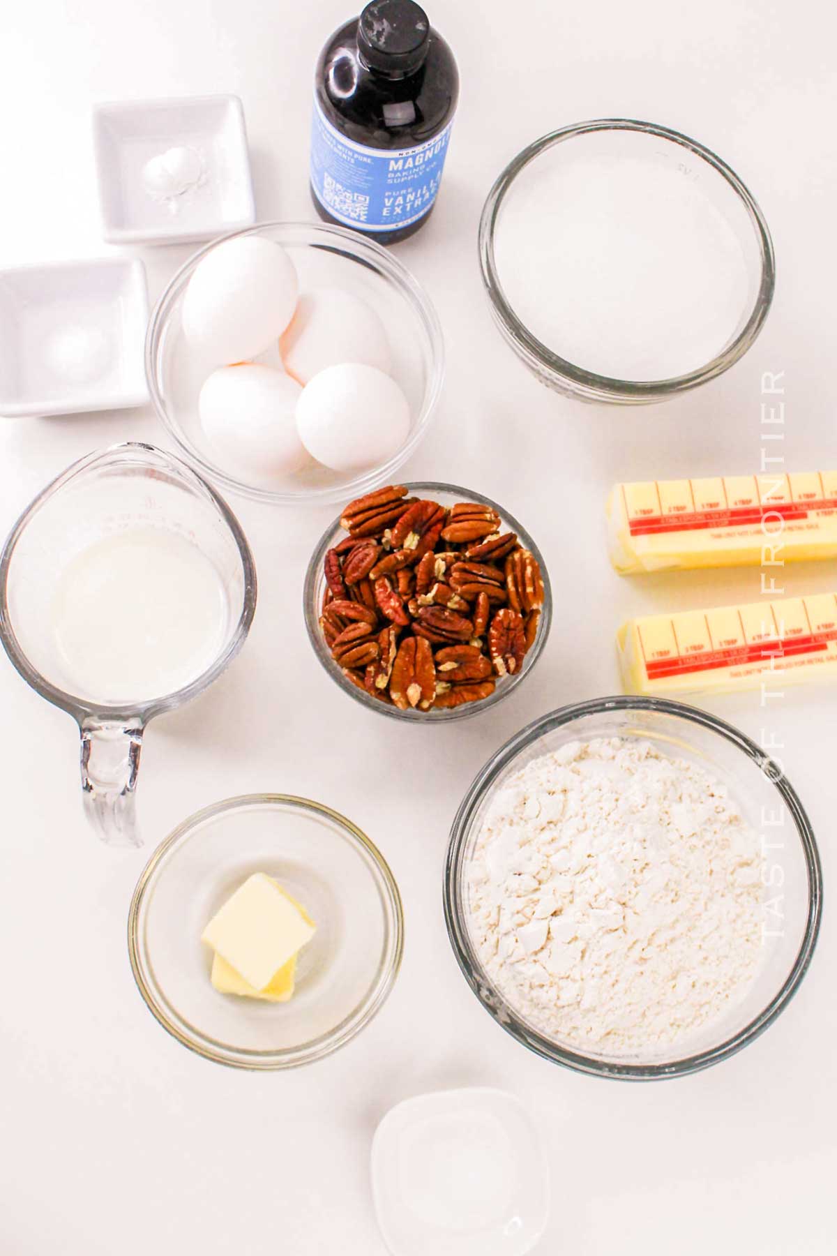 Butter Pecan Pound Cake ingredients