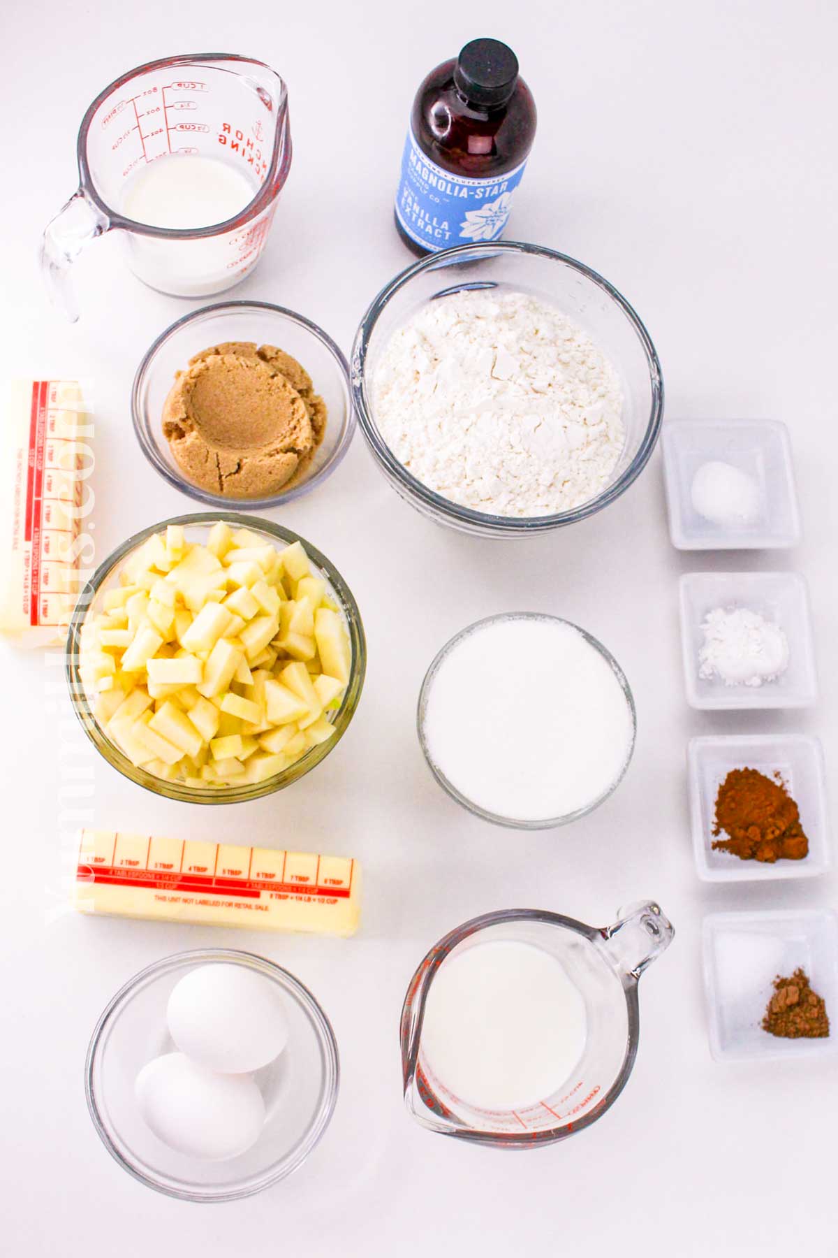 Caramel Apple Cake ingredients