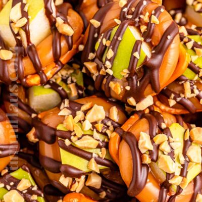 Caramel Apple Pretzel Bites