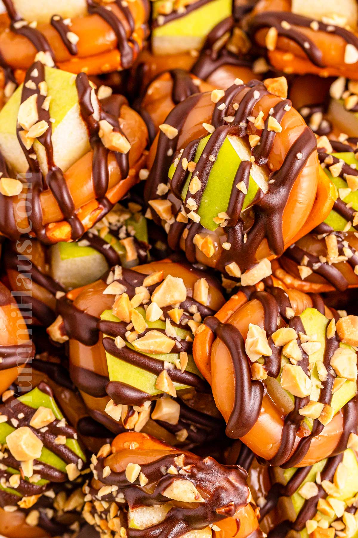 Caramel Apple Pretzel Bites