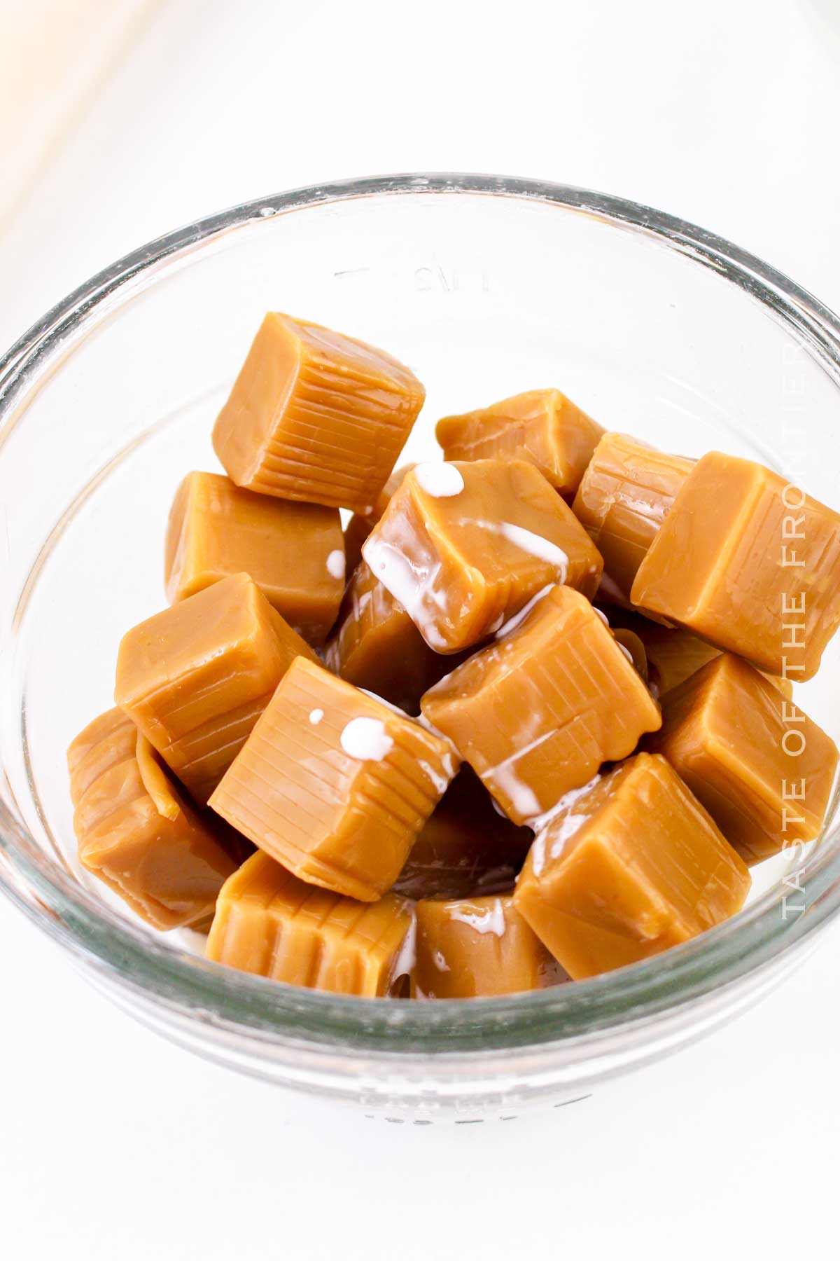 melting the caramels