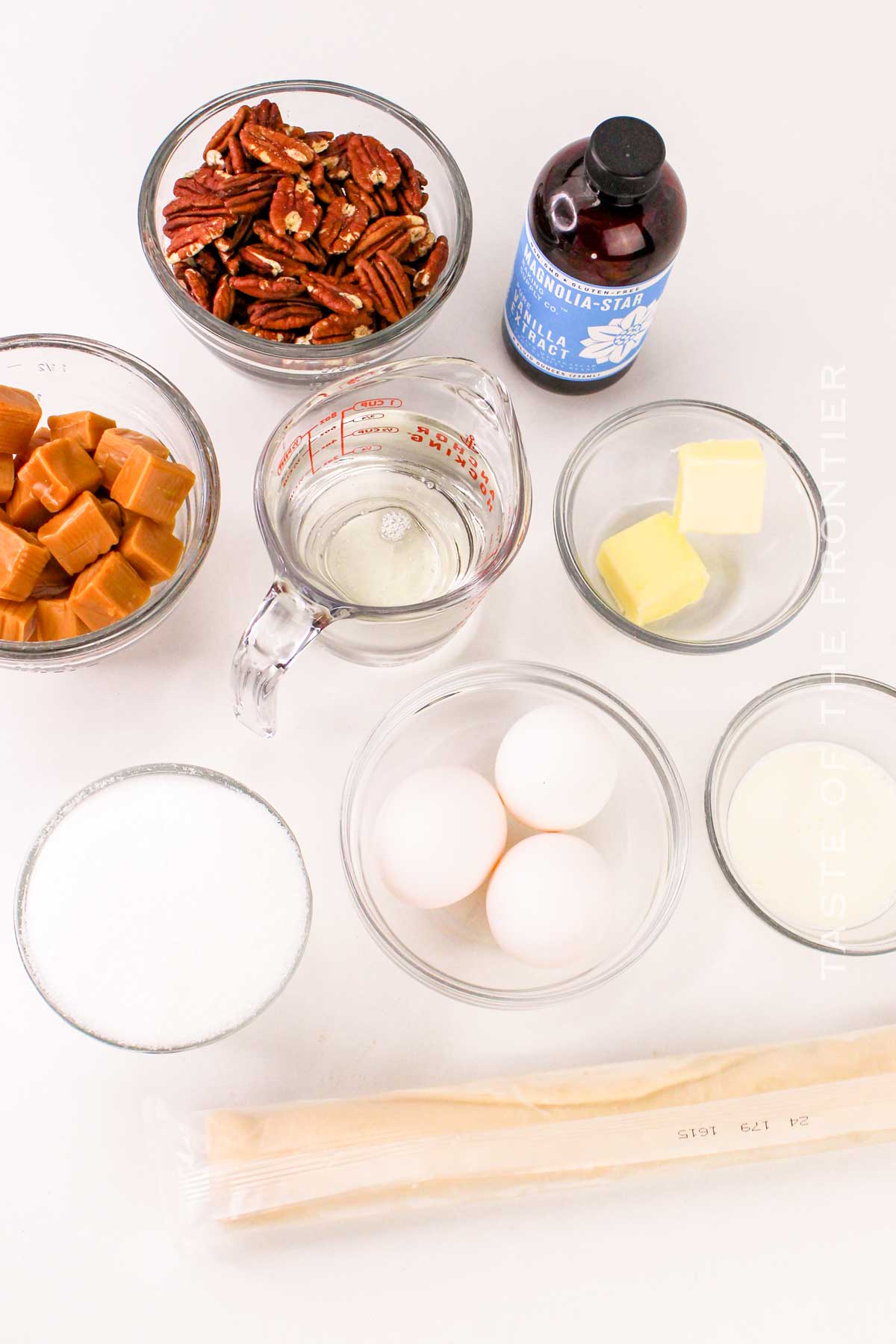 Caramel Pecan Pie ingredients