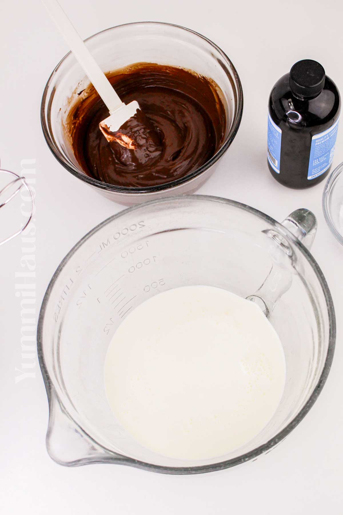 making the mousse layer