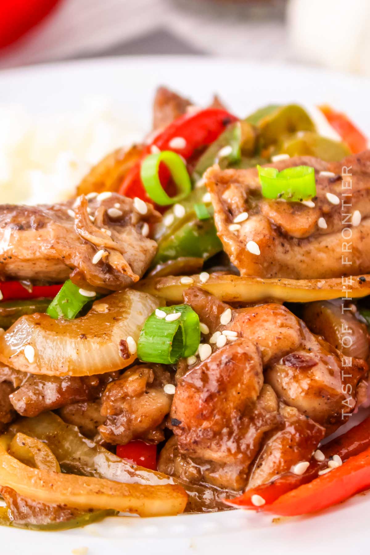 chicken skillet dinner with peppers