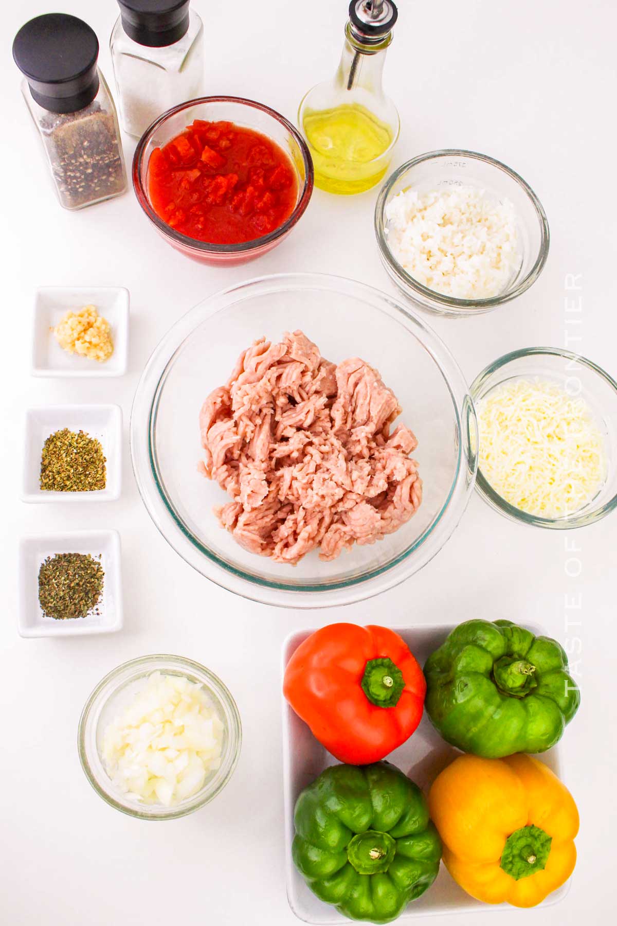 Ground Chicken Stuffed Pepper ingredients