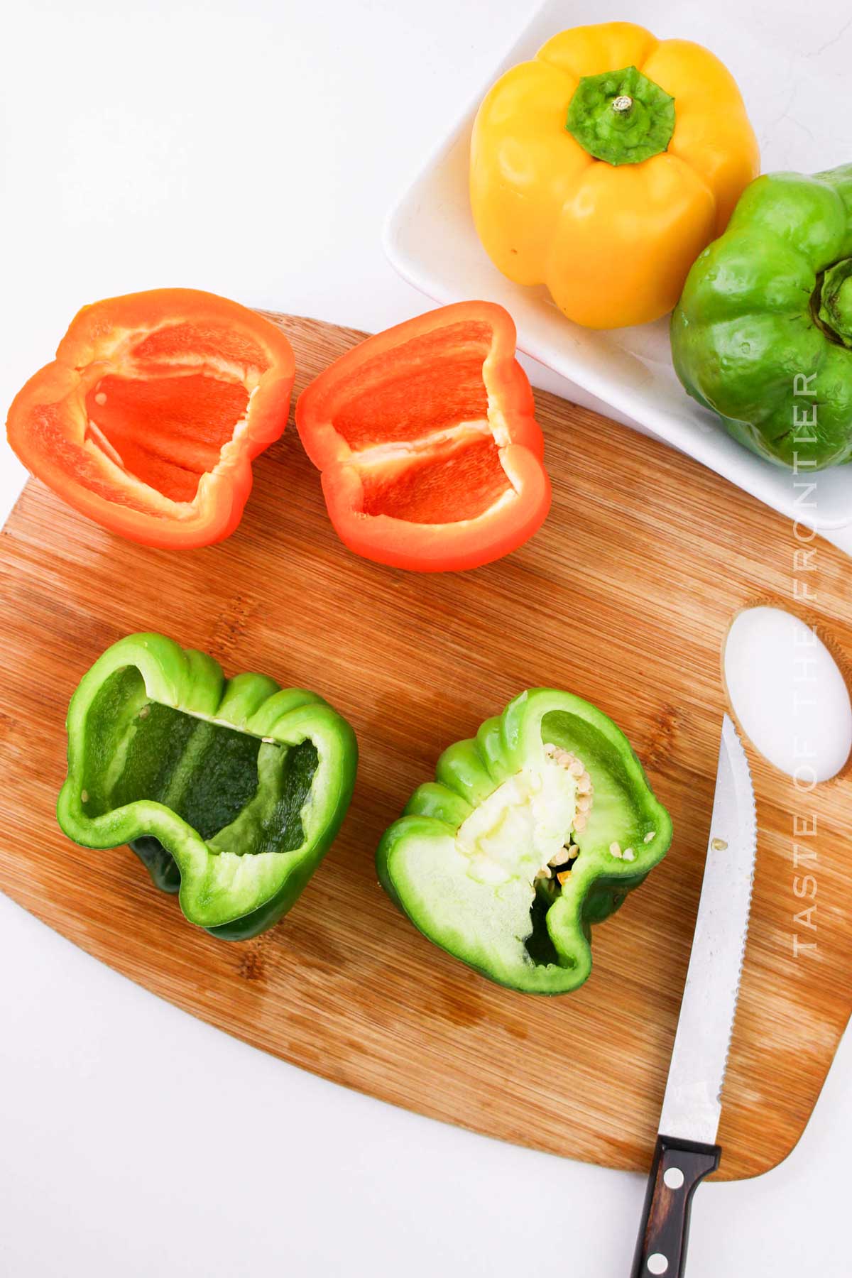 prep the bell peppers