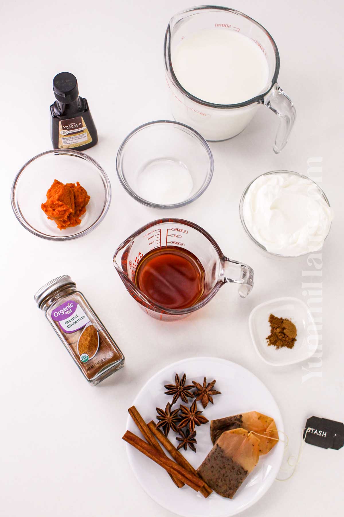 Pumpkin Spice Chai Latte ingredients