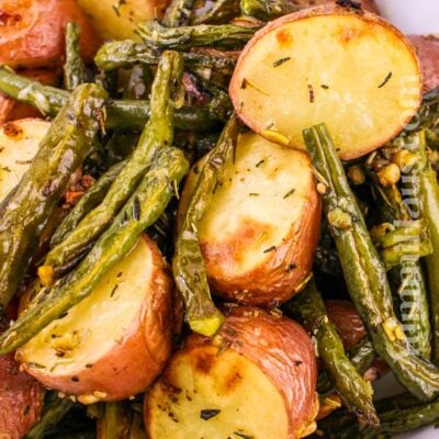 Roasted Green Beans and Potatoes