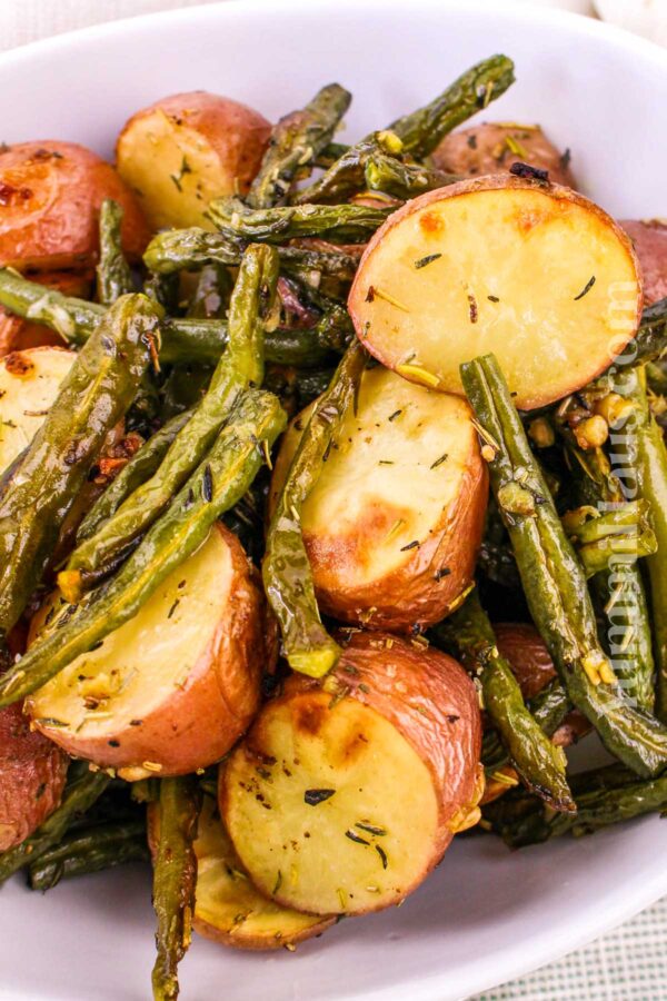 Roasted Green Beans and Potatoes