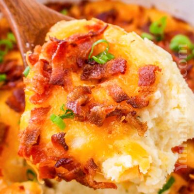 Twice Baked Mashed Potatoes recipe